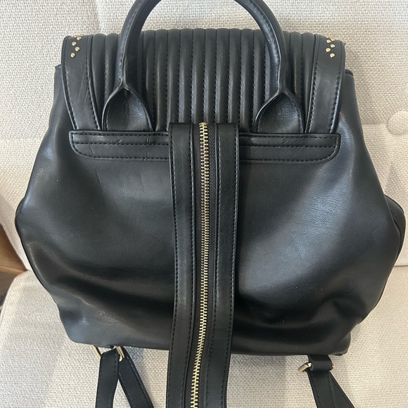 GUESS Black Backpack with Gold Studs - Picture 3 of 6